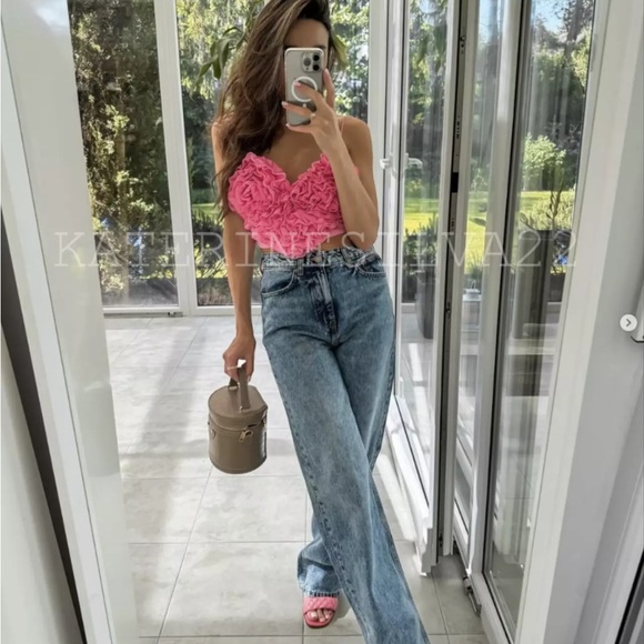 Zara strappy heart crop top size XL - Picture 6 of 6